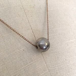 Artisan Handmade Dainty vintage brass chain with vintage ball bead